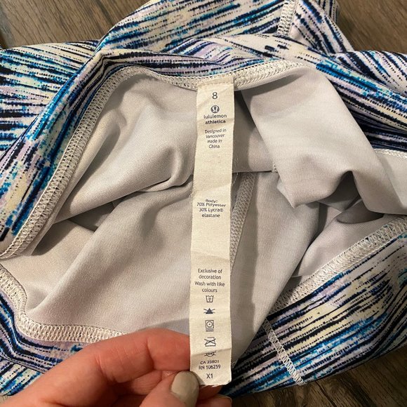 Stripped Lululemon Leggings pants comfort workout - Picture 7 of 11